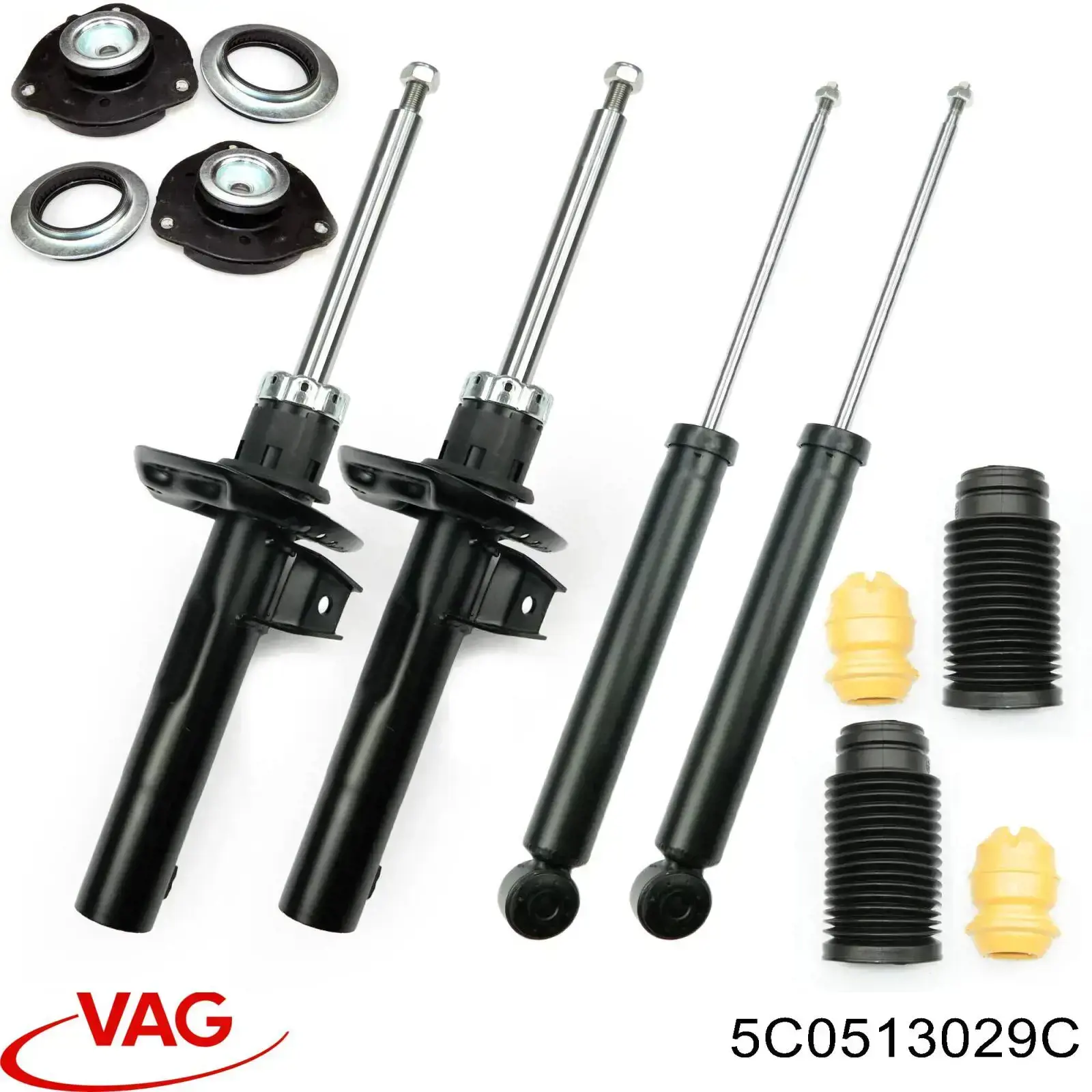 Amortiguadores traseros VAG 5C0513029C