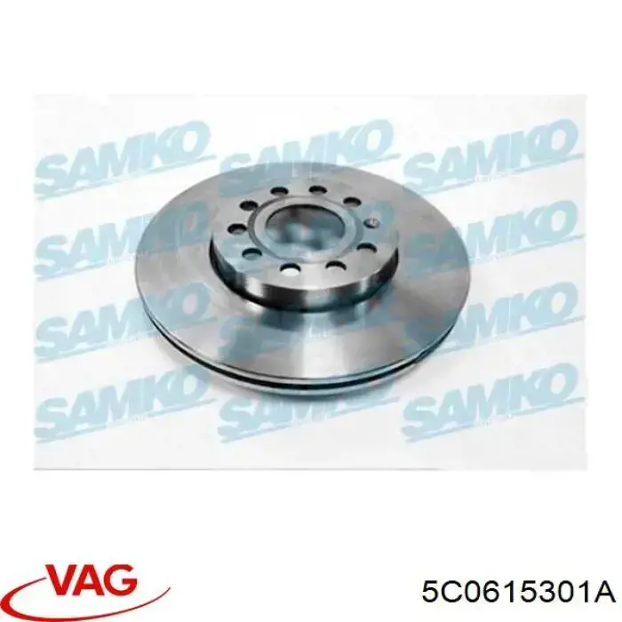 Freno de disco delantero Volkswagen Caddy 2 9K9