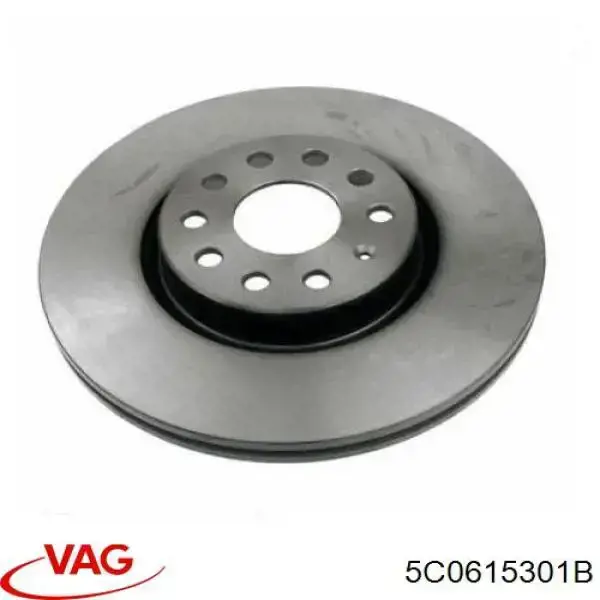Disco de freno 5C0615301B VAG
