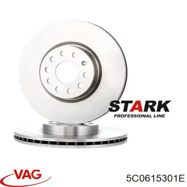 Frenos delanteros VAG 5C0615301E precio, desde 54,17 EUR