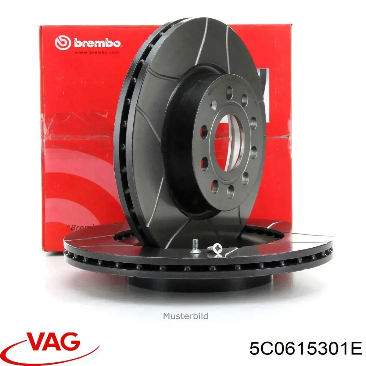 Disco de freno delantero VAG 5C0615301E