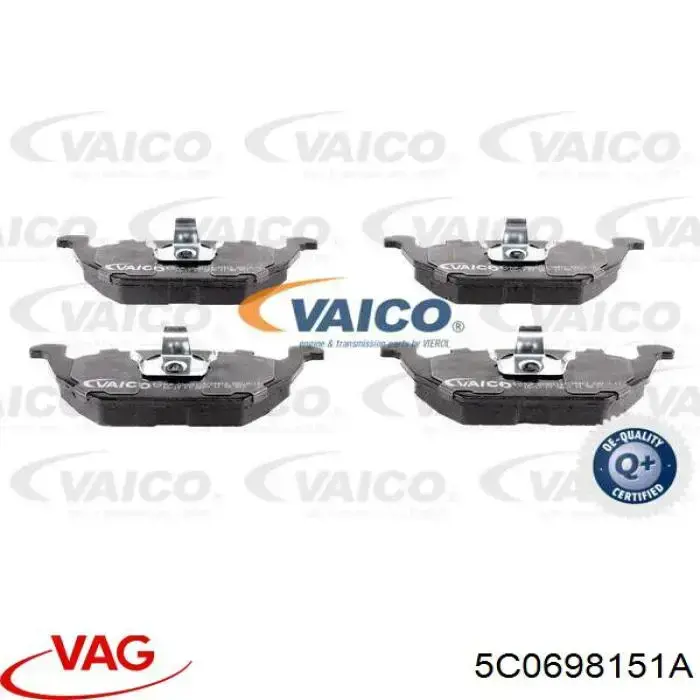 Pastillas de freno delanteras Seat Ibiza 5 KJ1, KJG