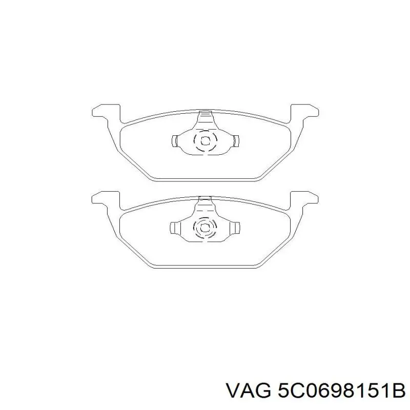 Pastillas de freno delanteras Seat Ibiza 5 KJ1, KJG