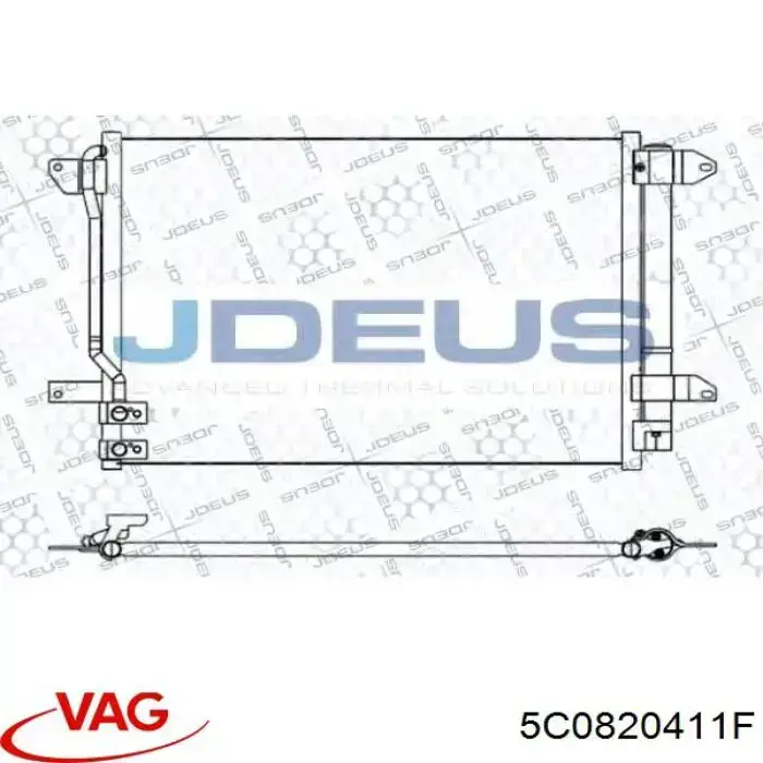 Comprar 5C0820411F VAG Condensador de aire acondicionado