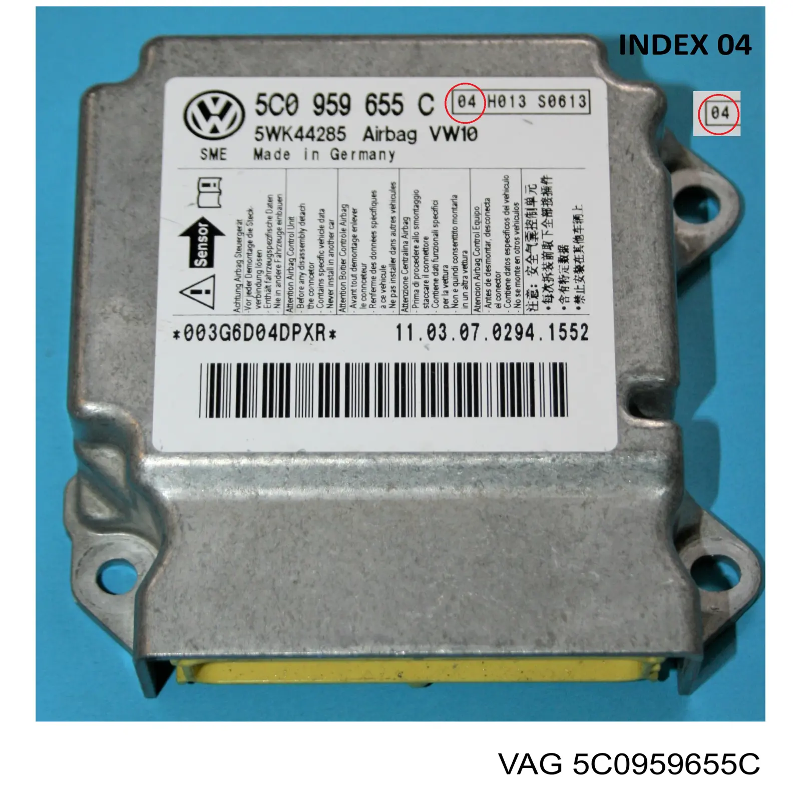 Módulo de control de airbag VAG 5C0959655C precio, desde 107,45 EUR