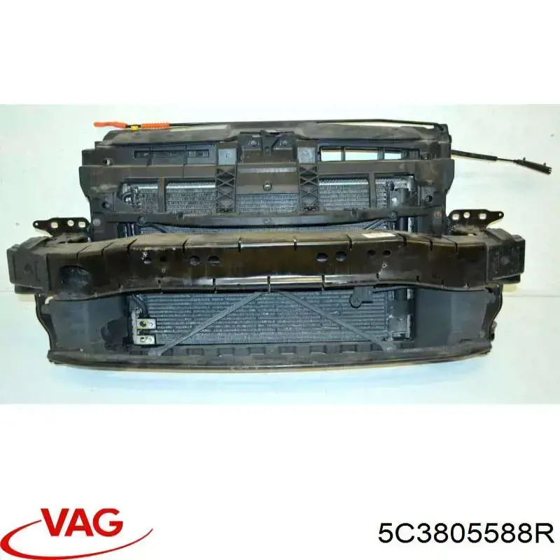 5C3805588R VAG Soporte de radiador completo (panel de montaje para foco)