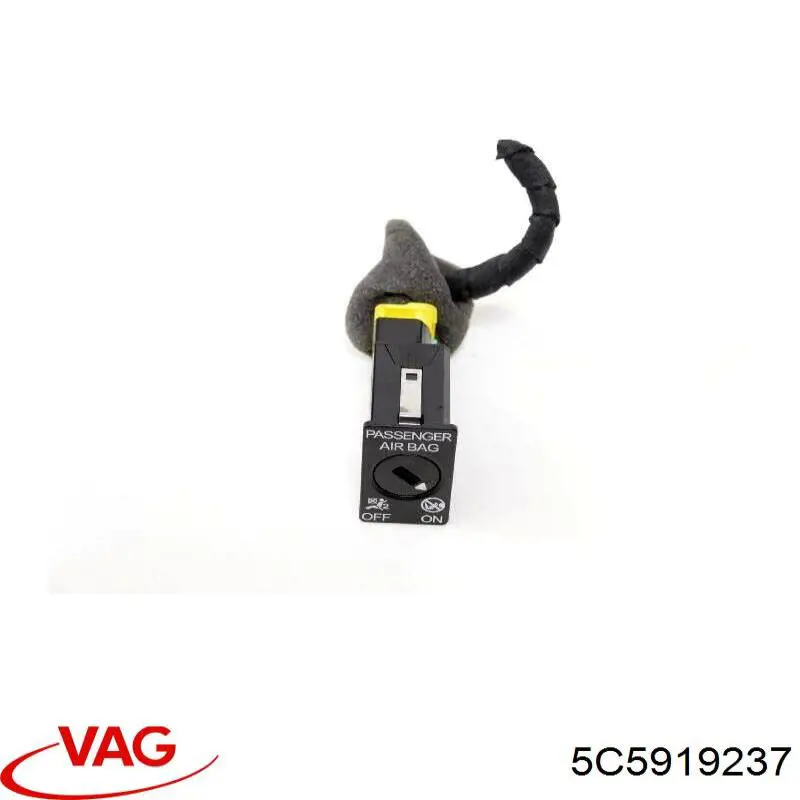 Interruptor de desactivación del airbag del pasajero 5C5919237 VAG
