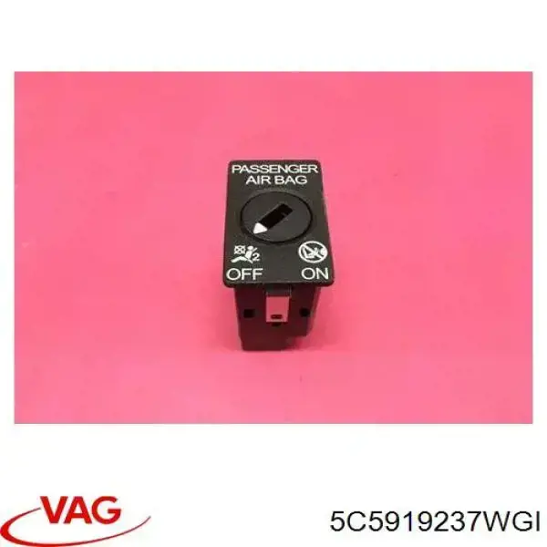 Interruptor de desactivación del airbag del pasajero VAG 5C5919237WGI precio, desde 49,37 EUR