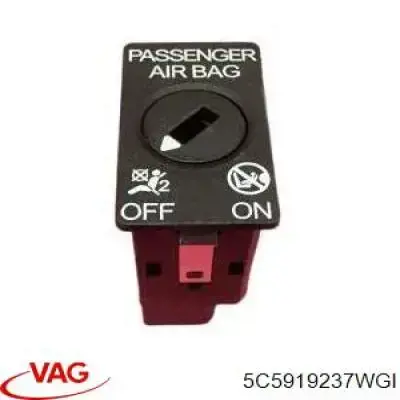 Comprar 5C5919237WGI VAG Interruptor de desactivación del airbag del pasajero
