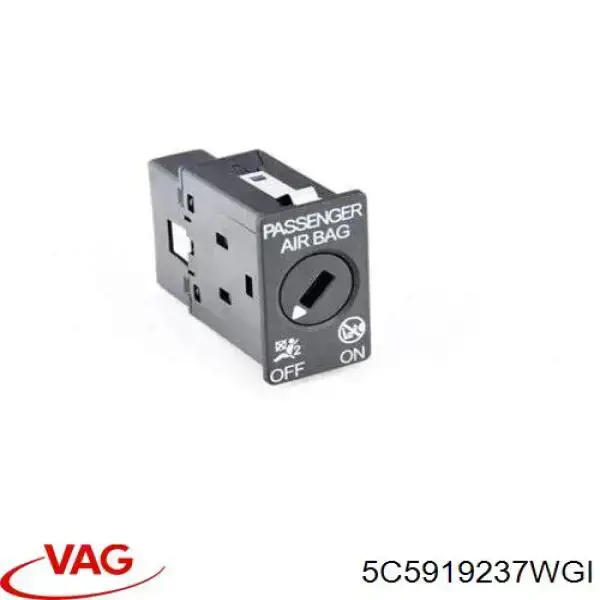 5C5919237WGI VAG interruptor llave desactivacio del airbag en el lado del acompañante