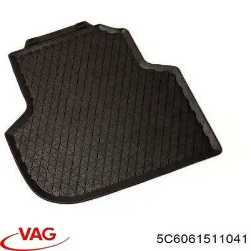 5C6061511041 VAG juego de esteras traseras, 2 piezas