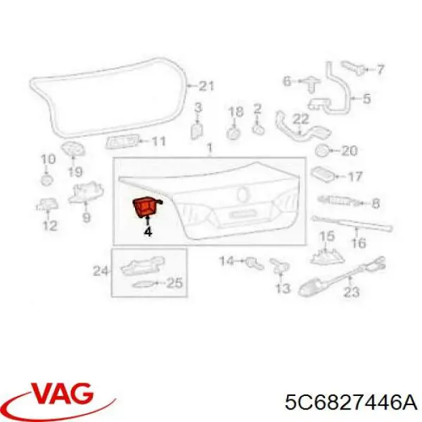 Comprar 5C6827446A VAG 