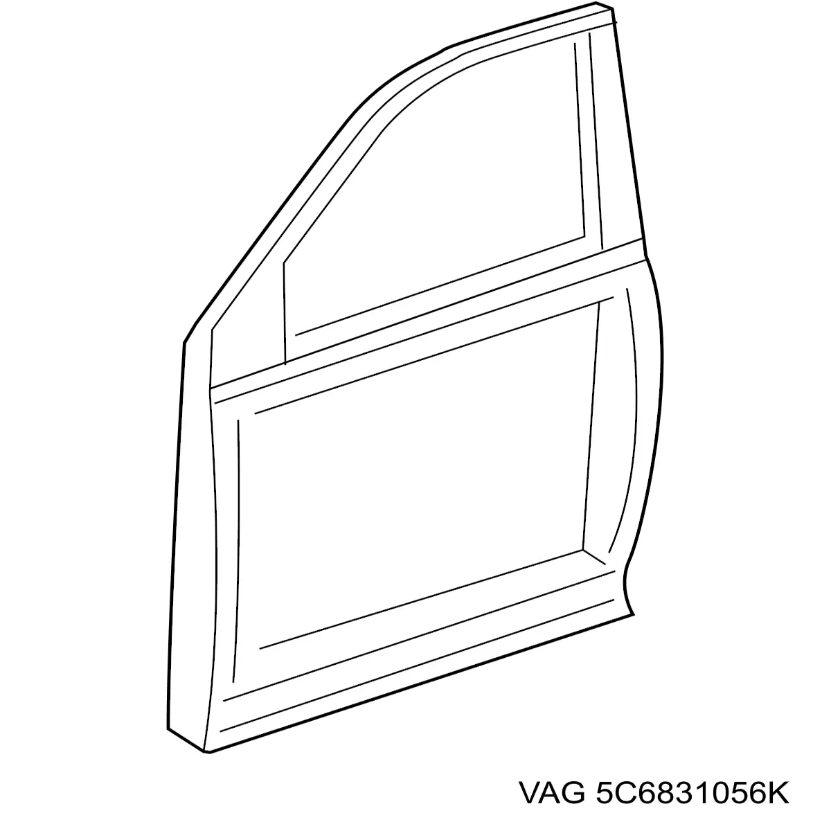 Puerta delantera derecha VAG 5C6831056K precio, desde 810,22 EUR