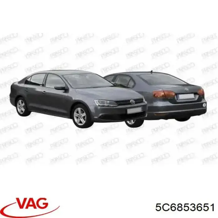 Comprar 5C6853651 VAG Rejilla frontal