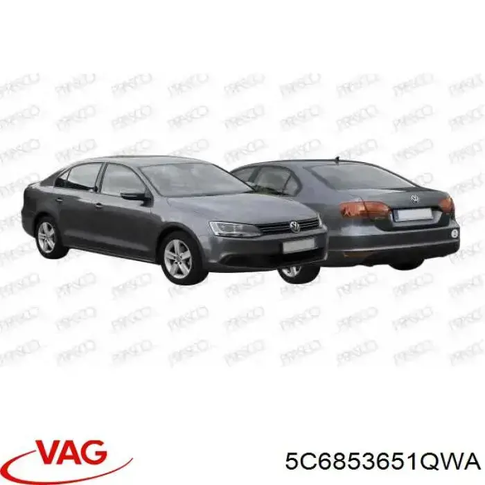 Comprar 5C6853651QWA VAG Rejilla frontal