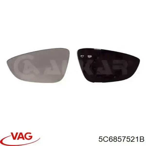 Comprar 5C6857521B VAG Cristal de espejo retrovisor exterior izquierdo