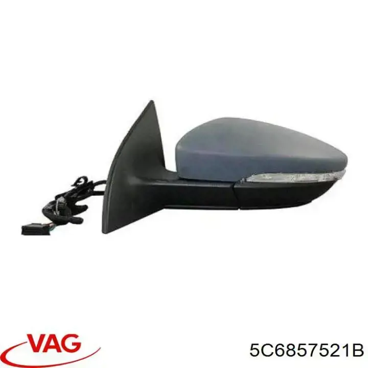 Cristal de espejo retrovisor exterior izquierdo VAG 5C6857521B precio, desde 14,77 EUR