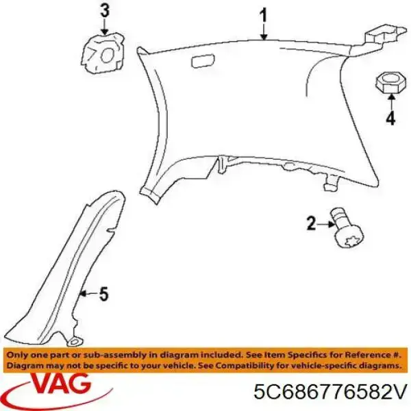  VAG 5C686776582V precio, desde 86,50 EUR