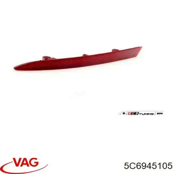 Reflector trasero izquierdo del parachoques VAG 5C6945105 precio, desde 12,21 EUR