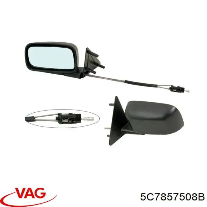 5C7857508B VAG espejo retrovisor derecho