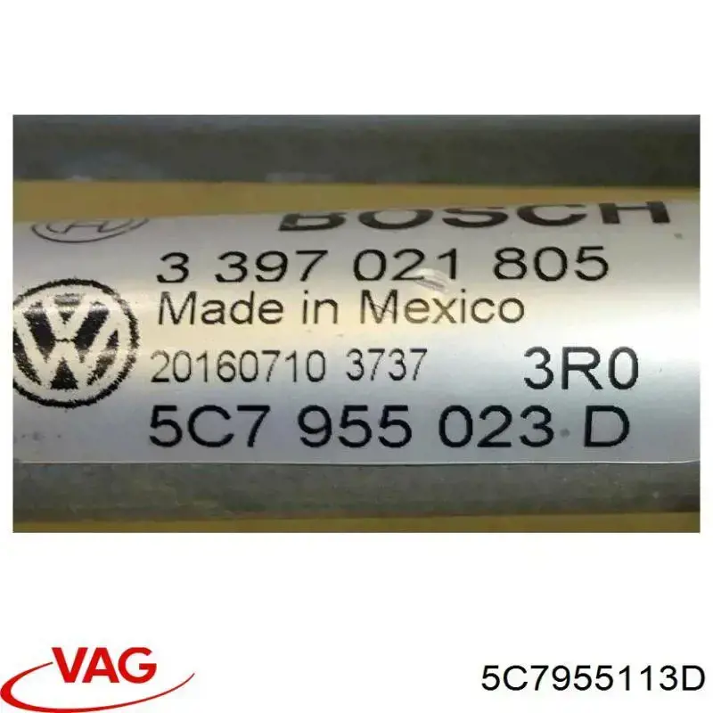 5C7955113D VAG motor del limpiaparabrisas del parabrisas