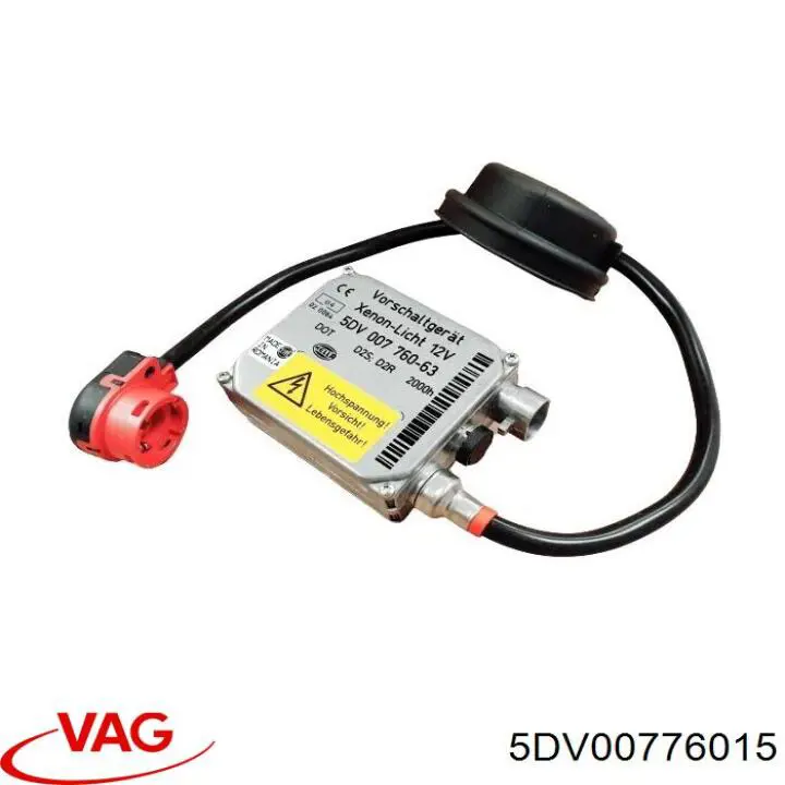 5DV00776015 VAG bobina de reactancia, lámpara de descarga de gas