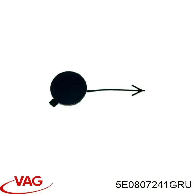 Comprar 5E0807241GRU VAG Tapa del enganche de remolcado delantera