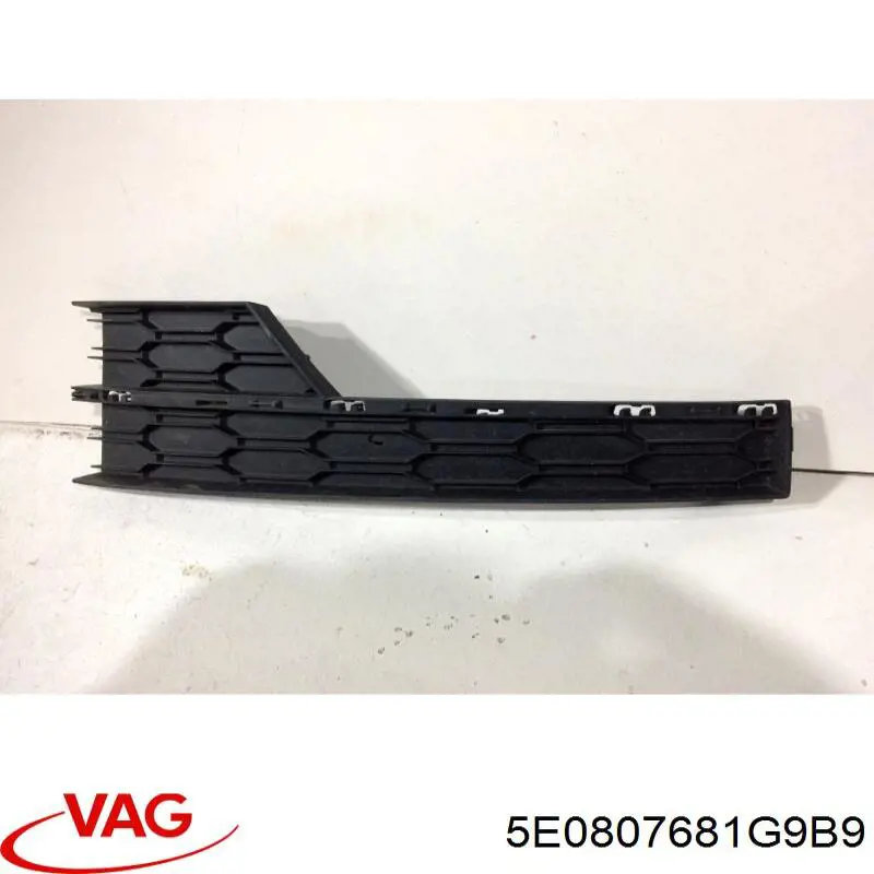 5E0807681G9B9 VAG Tapa de rejilla de faro antiniebla delantero izquierdo