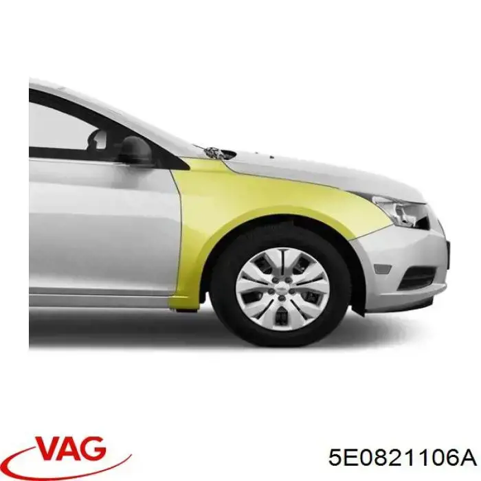 Guardabarros delanteros derecho VAG 5E0821106A precio, desde 96,43 EUR