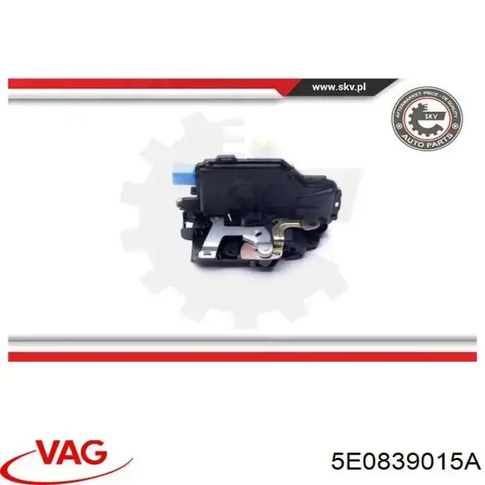 Cerradura de puerta trasera izquierda VAG 5E0839015A precio, desde 37,75 EUR