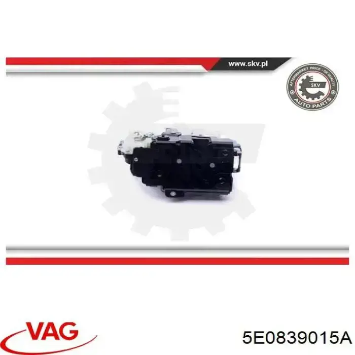 Comprar 5E0839015A VAG Cerradura de puerta trasera izquierda