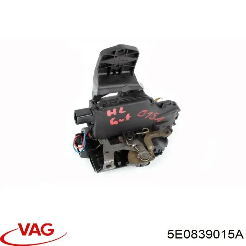 5E0839015A VAG Cerradura de puerta trasera izquierda