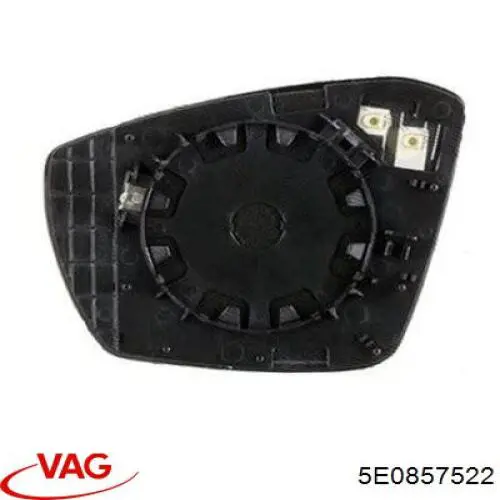 Cristal de espejo retrovisor derecho VAG 5E0857522 precio, desde 15,40 EUR