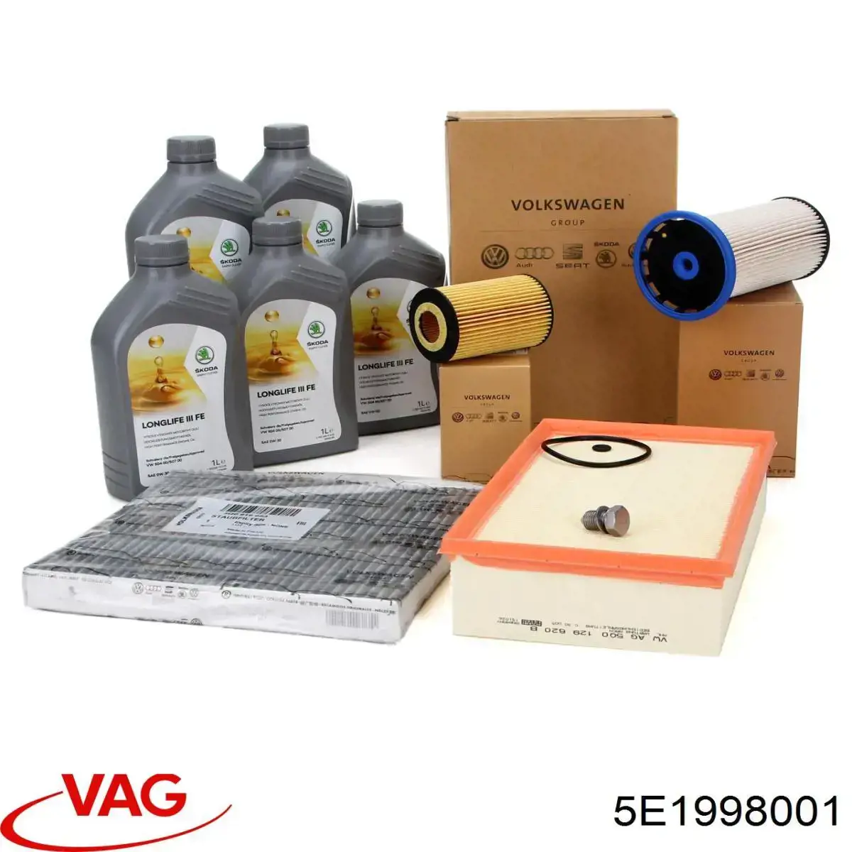 Limpiaparabrisas delanteras 5E1998001 VAG