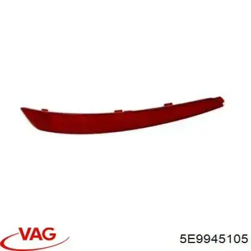 Reflector trasero izquierdo del parachoques AND 30945063 precio, desde 13,71 EUR