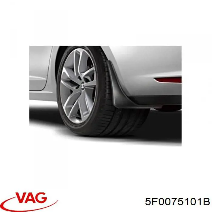 5F0075101B VAG Juego de faldillas guardabarro traseros