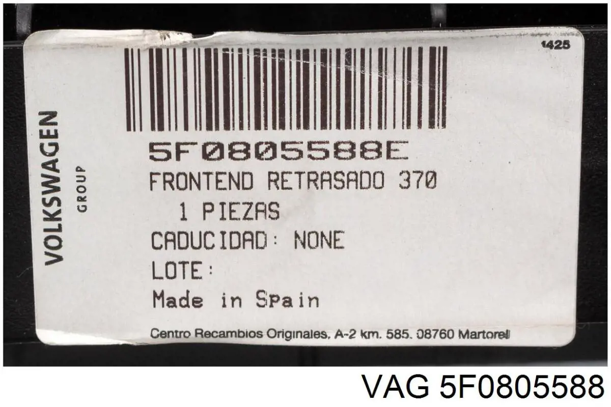 Comprar 5F0805588D VAG Soporte de radiador