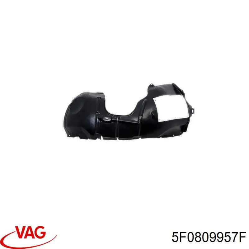 Guardalodos interior izquierdo, guardafango delantero VAG 5F0809957F precio, desde 31,88 EUR