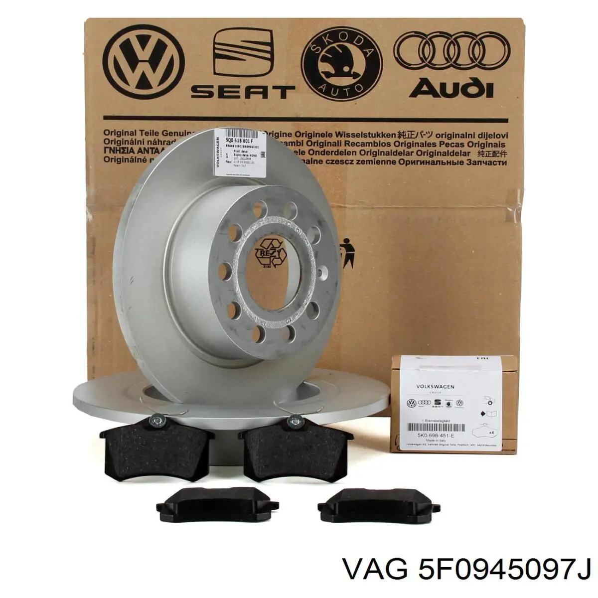 Tercera luz de freno 5F0945097G VAG