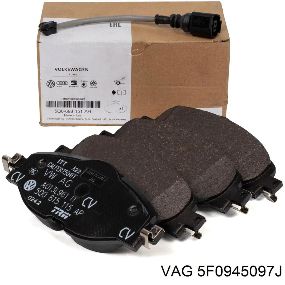 5F0945097G VAG Luz central de freno