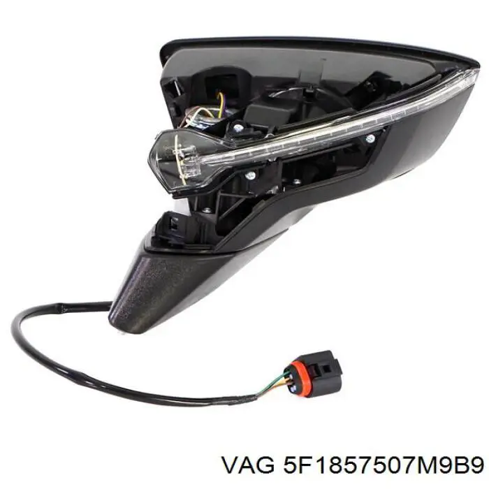 5F1857507M9B9 VAG espejo retrovisor izquierdo