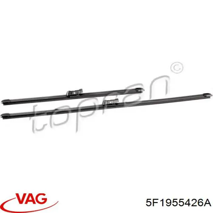 Escobillas de limpiaparabrisas delanteras VAG 5F1955426A
