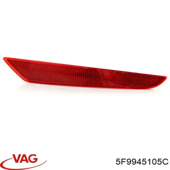Reflector trasero izquierdo del parachoques VAG 5F9945105C precio, desde 21,93 EUR