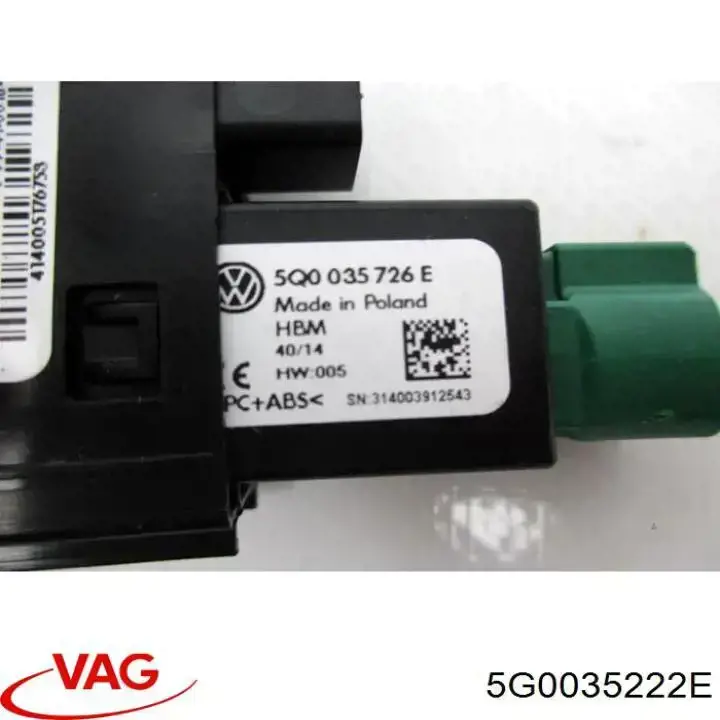 5G0035222E VAG Concentrador USB