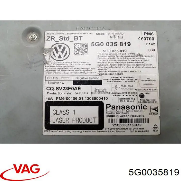 Comprar 5G0035819 VAG Unidad de control multimedia