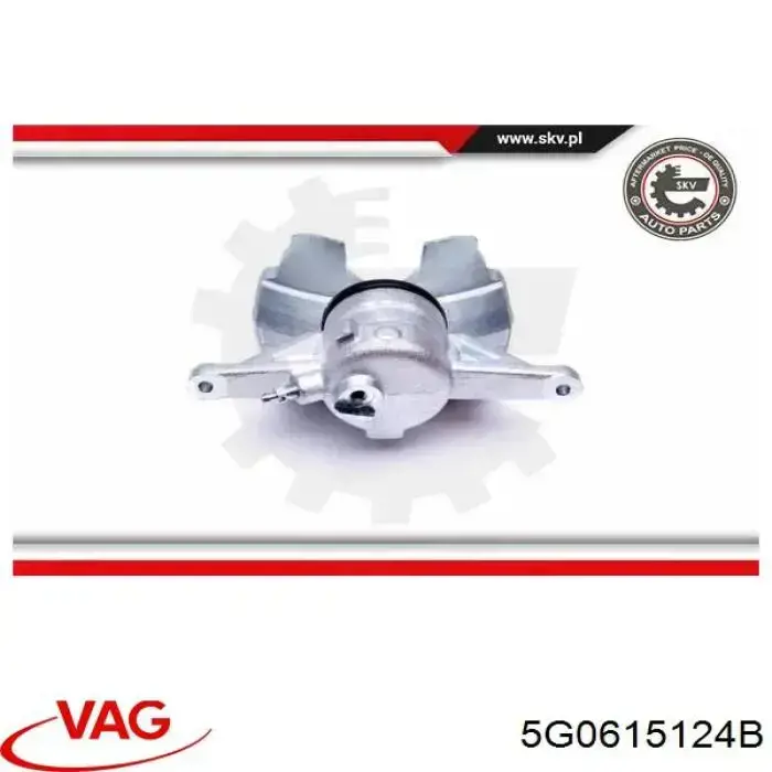 Pinza de freno delantera derecha 5G0615124B VAG