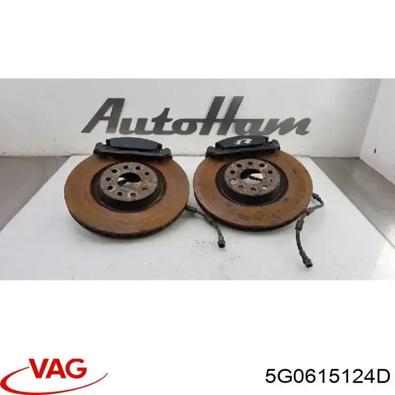 Pinza de freno delantera derecha 5G0615124D VAG