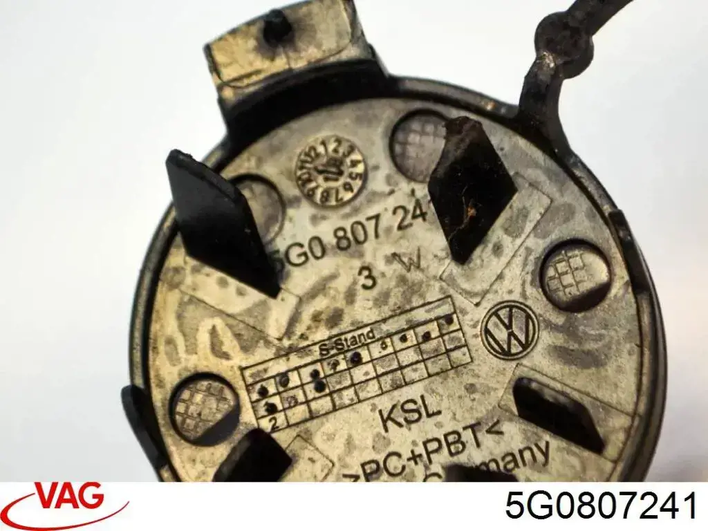 Tapa gancho de arrastre, delantera VAG 5G0807241