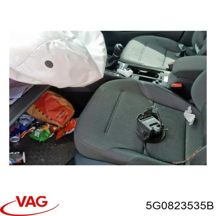 Cable de apertura del capó trasero 5G0823535B VAG