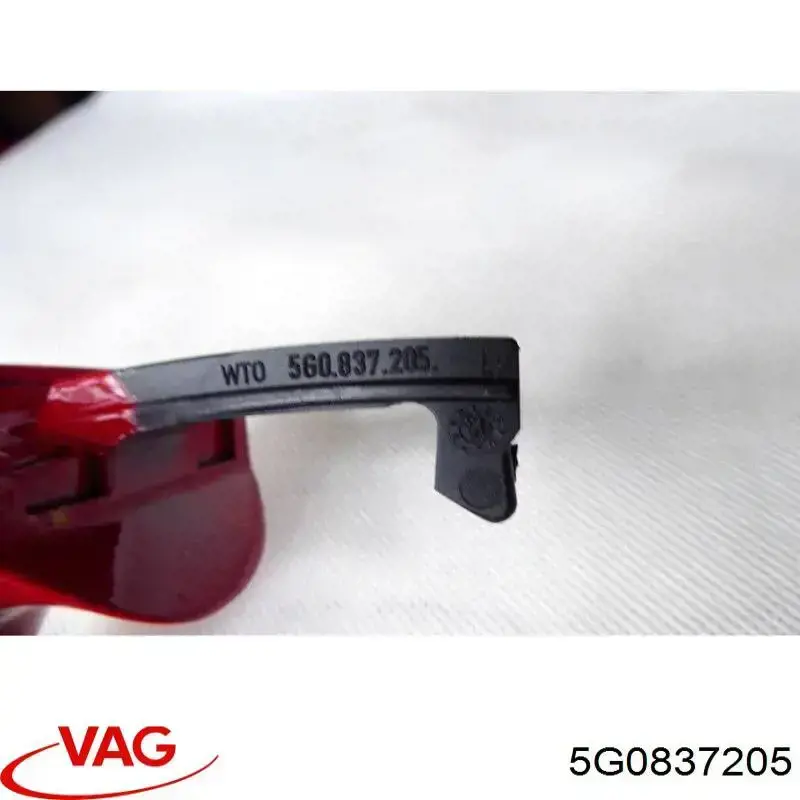 Soporte de manija exterior de puertas izquierdas VAG 5G0837205